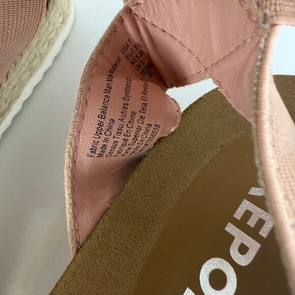 NWT Report Womens Strappy Stretch Open Toe Espadrille Platform Tan Sandals 7 - Picture 5 of 8